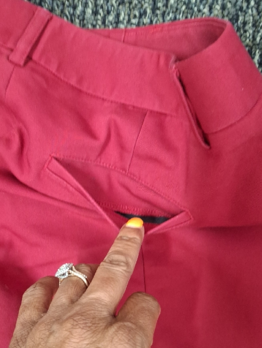 Express Raspberry Pink Straight-Leg Pants - Picture 5 of 5